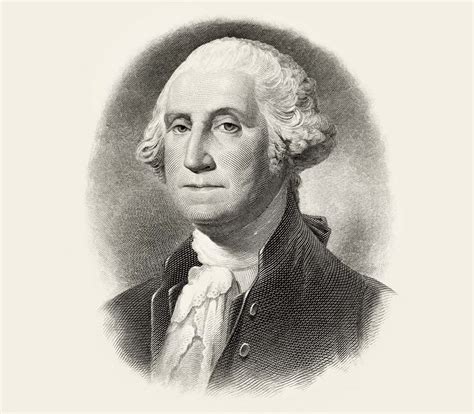 George Washington Engraved Presidential Portrait Large