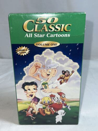 classic cartoons vhs video tape 1995 six hours animation 50 all star vol 1 rip 13131002034 ebay