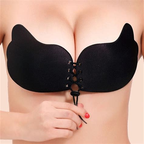 buy new sexy push up seamless bra adhesive silicone backless wedding bralette