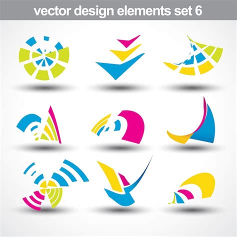 Colecci N De Logotipos Abstractos Vector Gratis