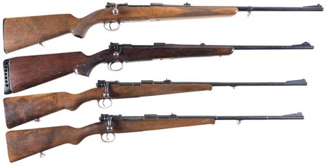 Four Mauser 98 Style Bolt Action Rifles Rock Island Auction