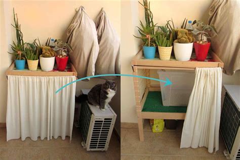 Would you like an enclosed area where kitty can not only do his business but eat and drink without making a mess everywhere? 15+ Gorgeous Creative Cat Litter Box Solutions Ideas ...