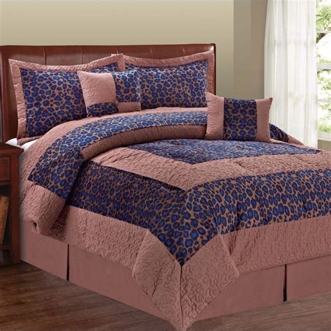 Beddinginn is the first and the greatest 3d bedding online store. Queen King Bed Blue Brown Cheetah Animal Print Plush ...