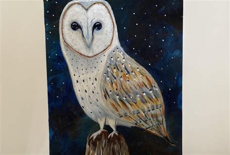 Night Owl In Acrylic Paint Jennifer Keller Skillshare