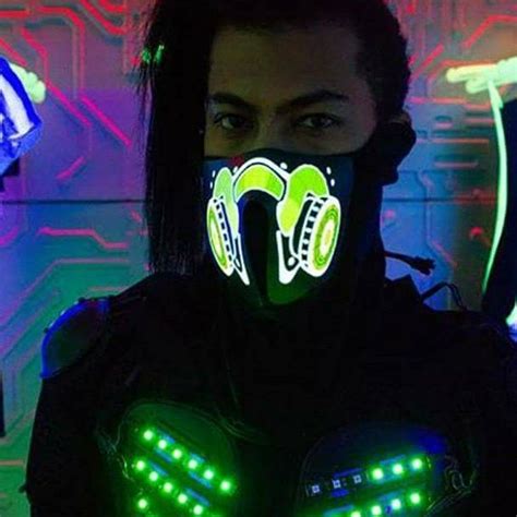 Check Out Our Gas Led Sound Activated Rave Mask Rave Gear Rave Mask