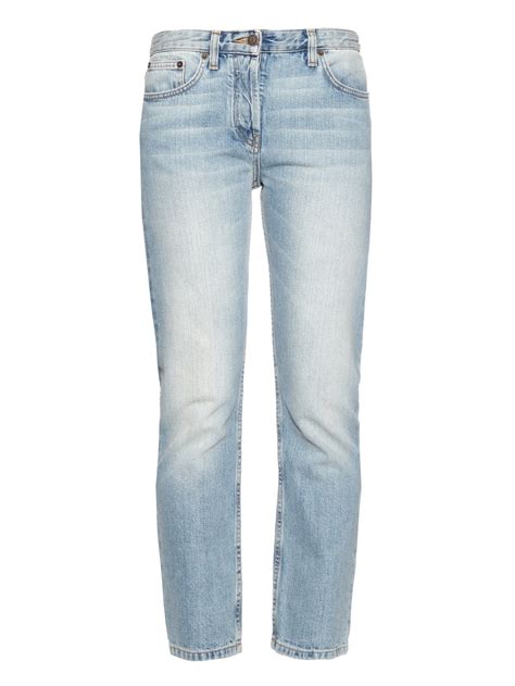 The Row Ashland Low Rise Straight Leg Jeans In Blue Lyst
