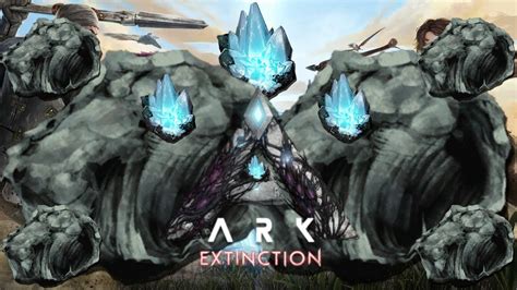 Como Farmear Obsidiana Fácil En Extinction Ark Survival Evolved Youtube