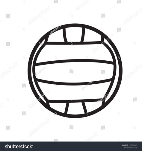 Volleyball Ball Icon Design Template Vector Stock Vector Royalty Free