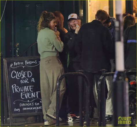Ed Sheeran Wife Cherry Seaborn Head To Private Event At Their Pub In