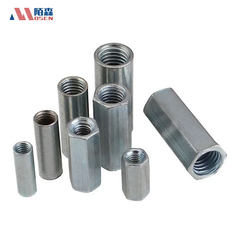 Din 6334 Galvanized Long Hex Coupling Nut For Tie Rod Buy Long Hex