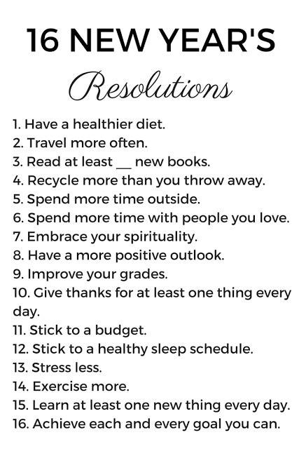 A New Years Resolution New Year Resolution Quotes Quotes About New