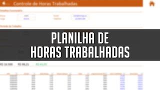 Planilha De Horas Trabalhadas No Excel Download Gratuito Doovi