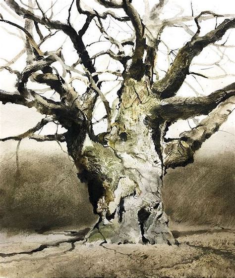 Pin By Ed Hobbins On Andrew Wyeth 3 Landscape Art Tree Watercolor
