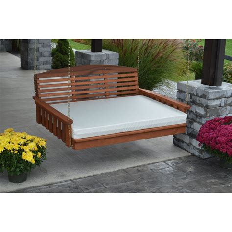 A And L Furniture Sundown Agora 4 Ft Swing Bed Cushion Outdoor Bed