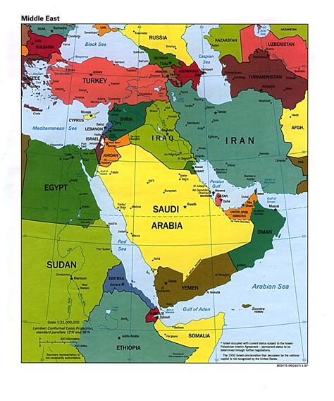 Medio Oriente Contemporáneo Map Collection Middle East Maps