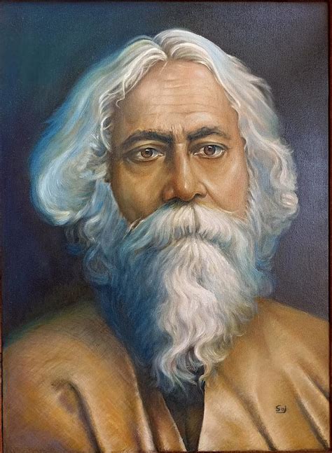 Rabindranath Tagore Painting By Sajal Das Fine Art America