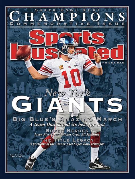 New York Giants Qb Eli Manning Super Bowl Xlvi Champions Sports