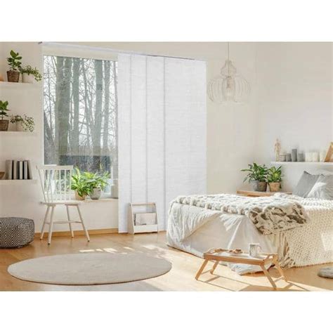 Godear Design Mica Pleated Natural Woven Adjustable Sliding Window