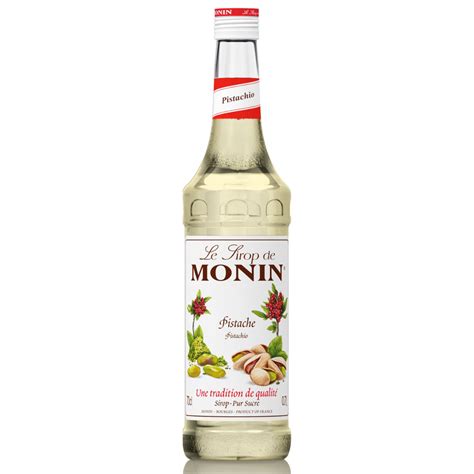Monin Pistachio Syrup 70cl Bottle At