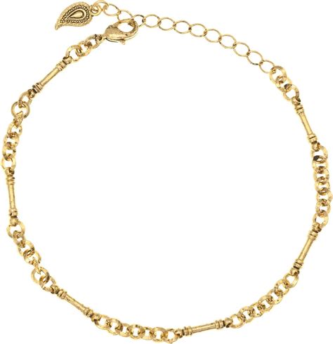 Ankle Bracelet In 14k Gold Finish Jewelry