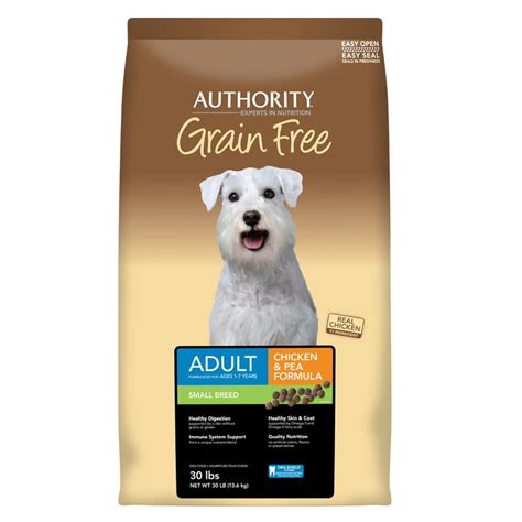 My vet's office posted an article that grain free dog food is now possibly connected with heart disease in dogs. Authority® Grain Free Small Breed Adult Dog Food - Chicken ...