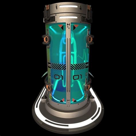 Scifi Cryopod Container D Model By Cermaka Futuristic Sci Fi Concept Art Sci Fi