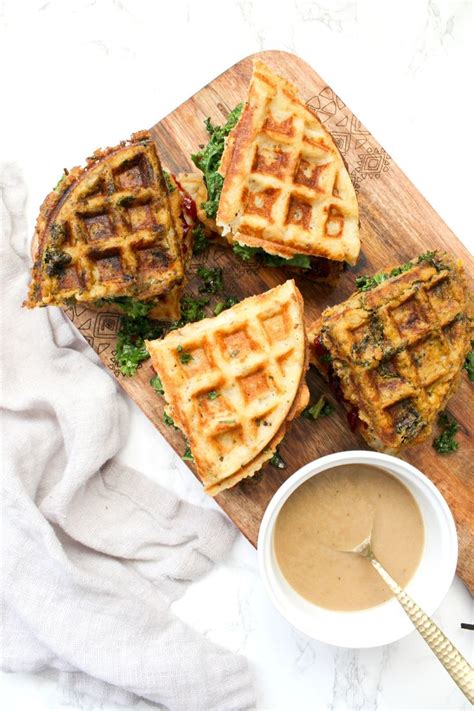 Vegan Thanksgiving Leftover Waffle Sandwiches Recipe Vegan