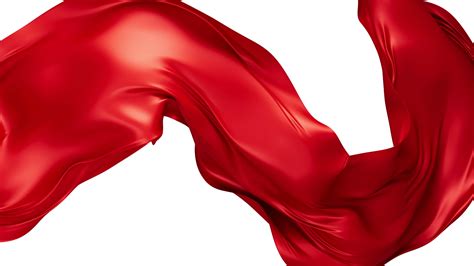 Red Silk Fabric Red Cloth Material Flying In The Wind 3d Rendering