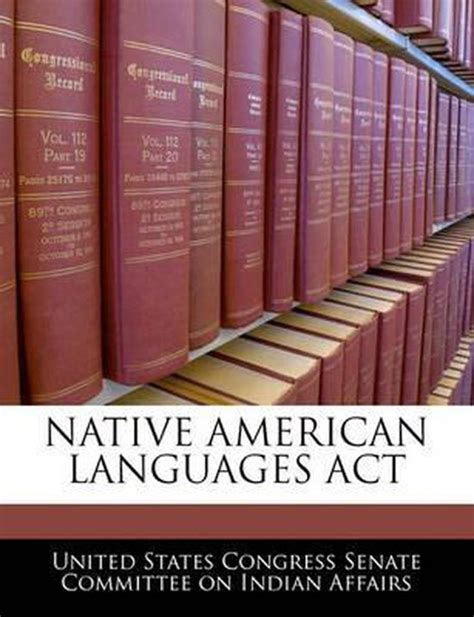 Native American Languages Act 9781240493616 Boeken