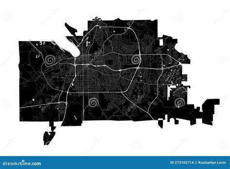 Montgomery Alabama Map Detailed Black Map Of Montgomery City Poster