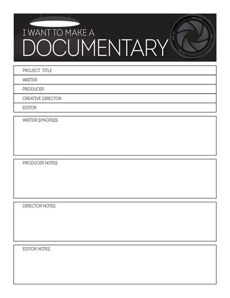 Storyboard Cover Template Storyboard Template Easy Movies Documentaries