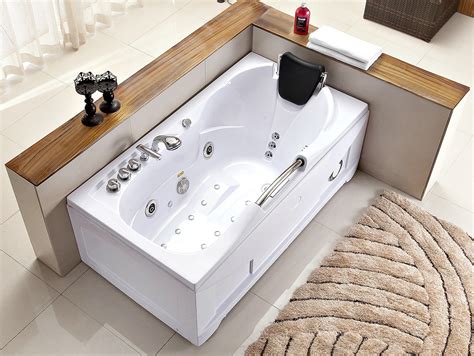 60 white bathtub whirlpool jetted hydrotherapy 19 massage air jets heater new decorate with daria