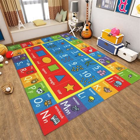 Soft Kids Play Mat Cute Soft Colorful Children Picnic Carpet Rug Baby