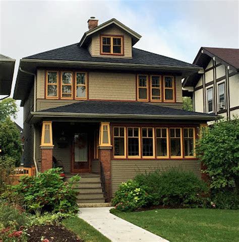 The Main Elements Of The American Foursquare Home Style House Styles