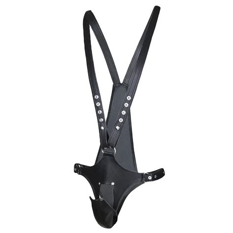 Pu Leather Male Chastity Belt Strap Suspender Sling Panties Thong Penis Harness Restraint