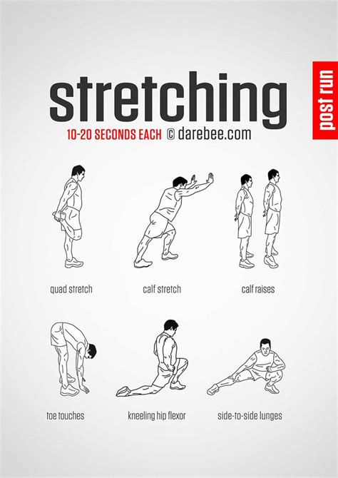 Post Run Stretching Runners Workout Stretches For Runners Senior Fitness