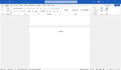 Dissertation Table Of Contents In Word Instructions And Examples