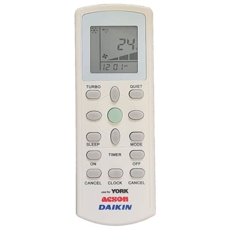 Replacement Remote Control Daikin York Acson Air Conditioner Air Cond