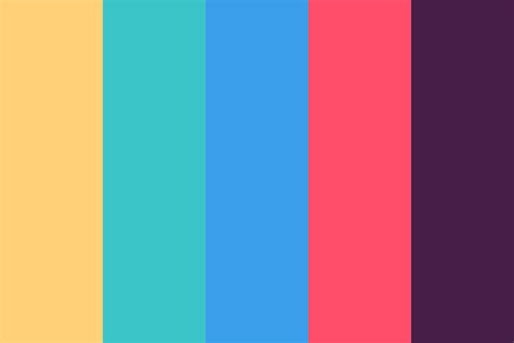 Html / css color name. bright with purple Color Palette