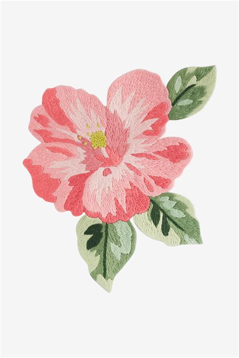 Free counted cross stitch patterns are easy to save and print out for use in creating lovely home decorations and gifts. Hawaiian Flower - pattern | Embroidery flowers, Embroidery ...