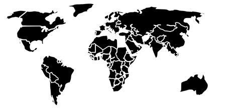 World Map Silhouette - ClipArt Best