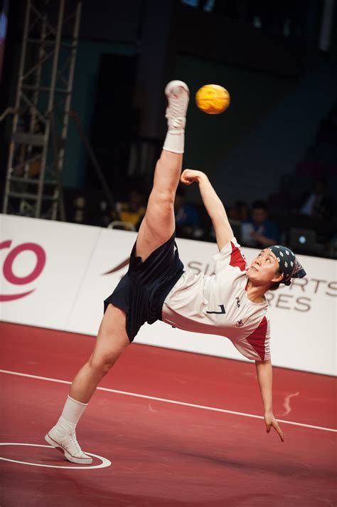 It is also included in the asian games. Sepak Takraw - Studio le carré