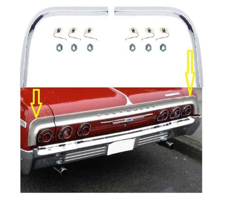 Vintage Car Truck Parts Chevrolet Impala Ss Lower Trunk Lid Molding Money Sense Net