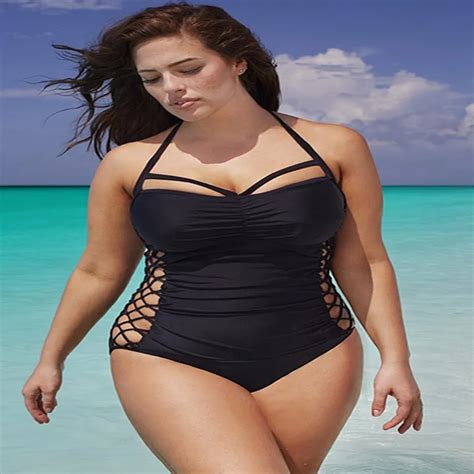 Sexy Plus Size Swimwear Lager Size Swimsuit Women 2016 Summer Beach Padded Retro Vintage Bathing