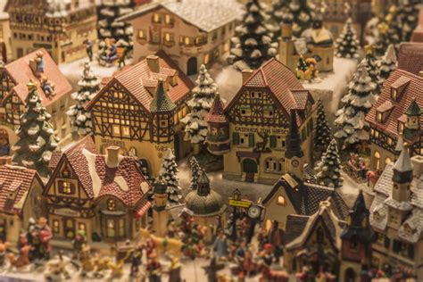 Creating A Miniature Christmas Village For The Holidays Photo