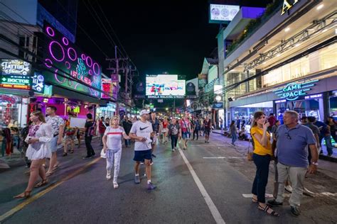 Patong Walking Street Bangla Road In Phuket Thailand Editorial Stock