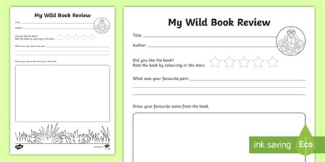 👉 Wild About Reading Book Review Teacher Made