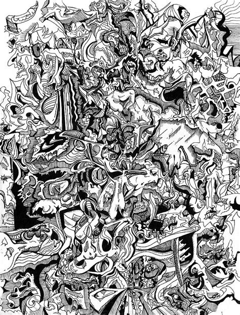 Psychedelic Drawing Drawing By Joe Michelli