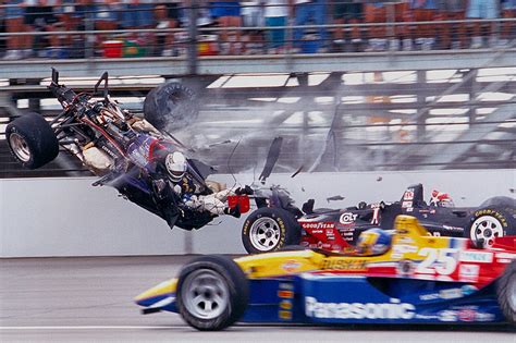 Stan Fox Suffers A Huge Crash With Eddie Cheever At Indy 500
