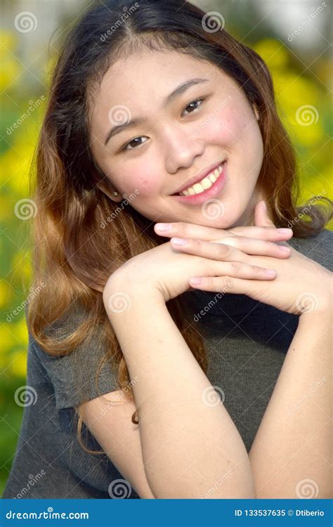 Pretty Youthful Filipina Female Woman Stock Image Image Of Filipina Attractive 133537635